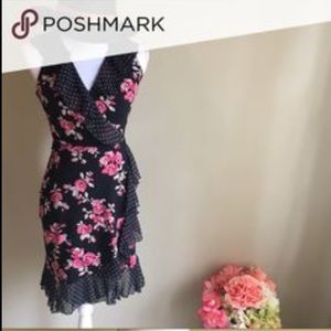 White House Black Market Black Rose dress Size 8